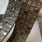 2000s Marithe Francois Girbaud Studded Brown Leather Belt