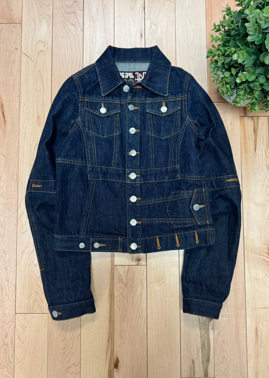 Vintage 1990s Jean Paul Gaultier Reconstructed Denim Jacket