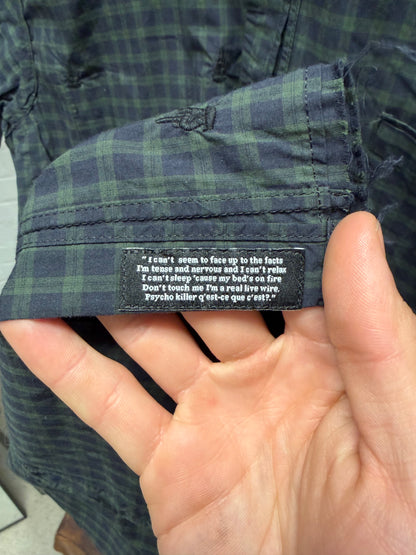 SS2013 Undercover ‘Middle Finger’ Plaid Short Sleeve Collared Shirt