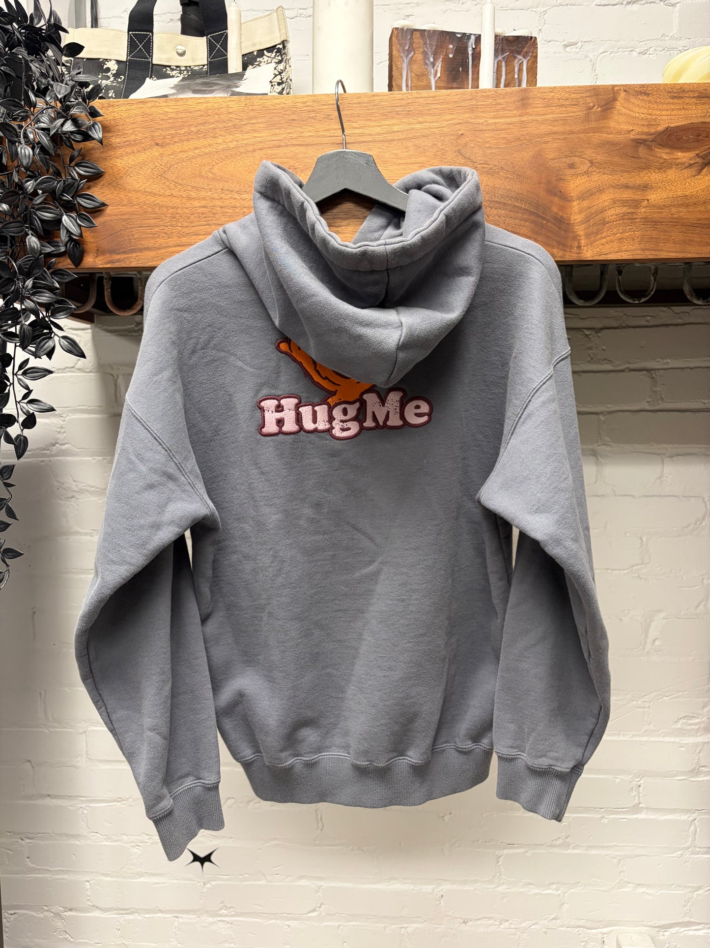 AW2019 Vetements ‘I ❤️ Sluts’ Grey Embroidered Logo Pullover Hoodie