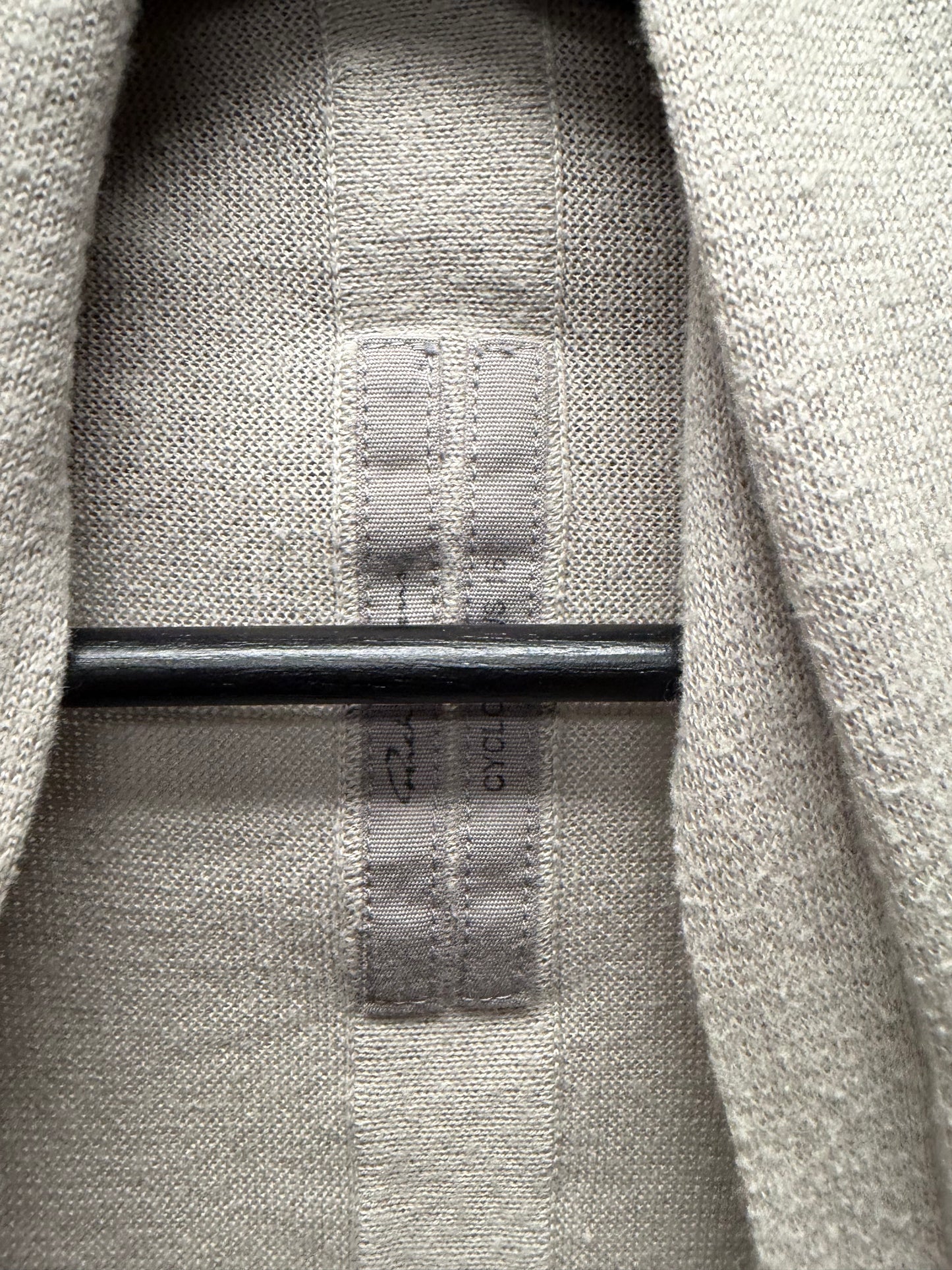 SS2016 Rick Owens ‘Cyclops’ Pearl Grey Waterfall Cardigan Shawl