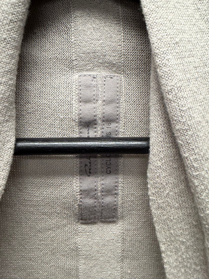 SS2016 Rick Owens ‘Cyclops’ Pearl Grey Waterfall Cardigan Shawl