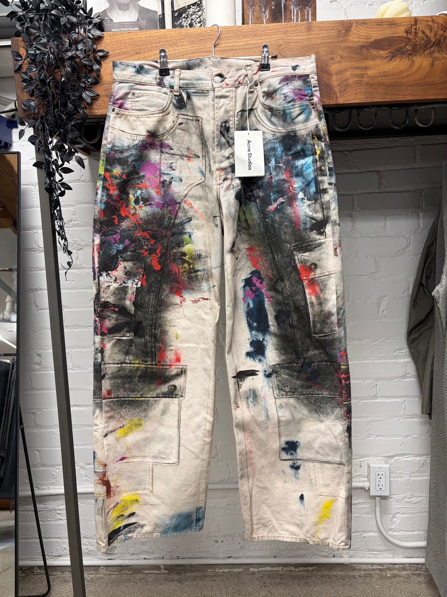 Acne Studios ‘Trompe L’œil’ Painter Wide Leg Denim