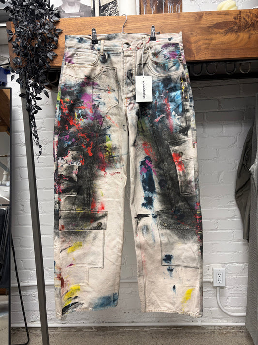 Acne Studios ‘Trompe L’œil’ Painter Wide Leg Denim