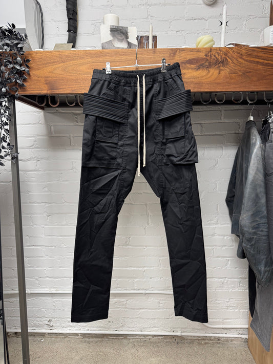 Rick Owens Black ‘Creatch’ Drop Crotch Cargo Pants