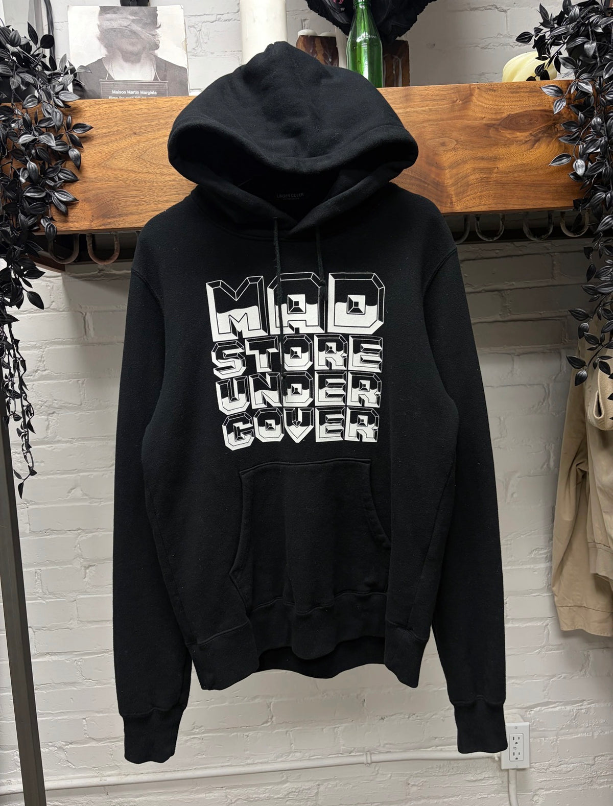 Undercover ‘Madstore’ Black Chest Logo Pullover Hoodie