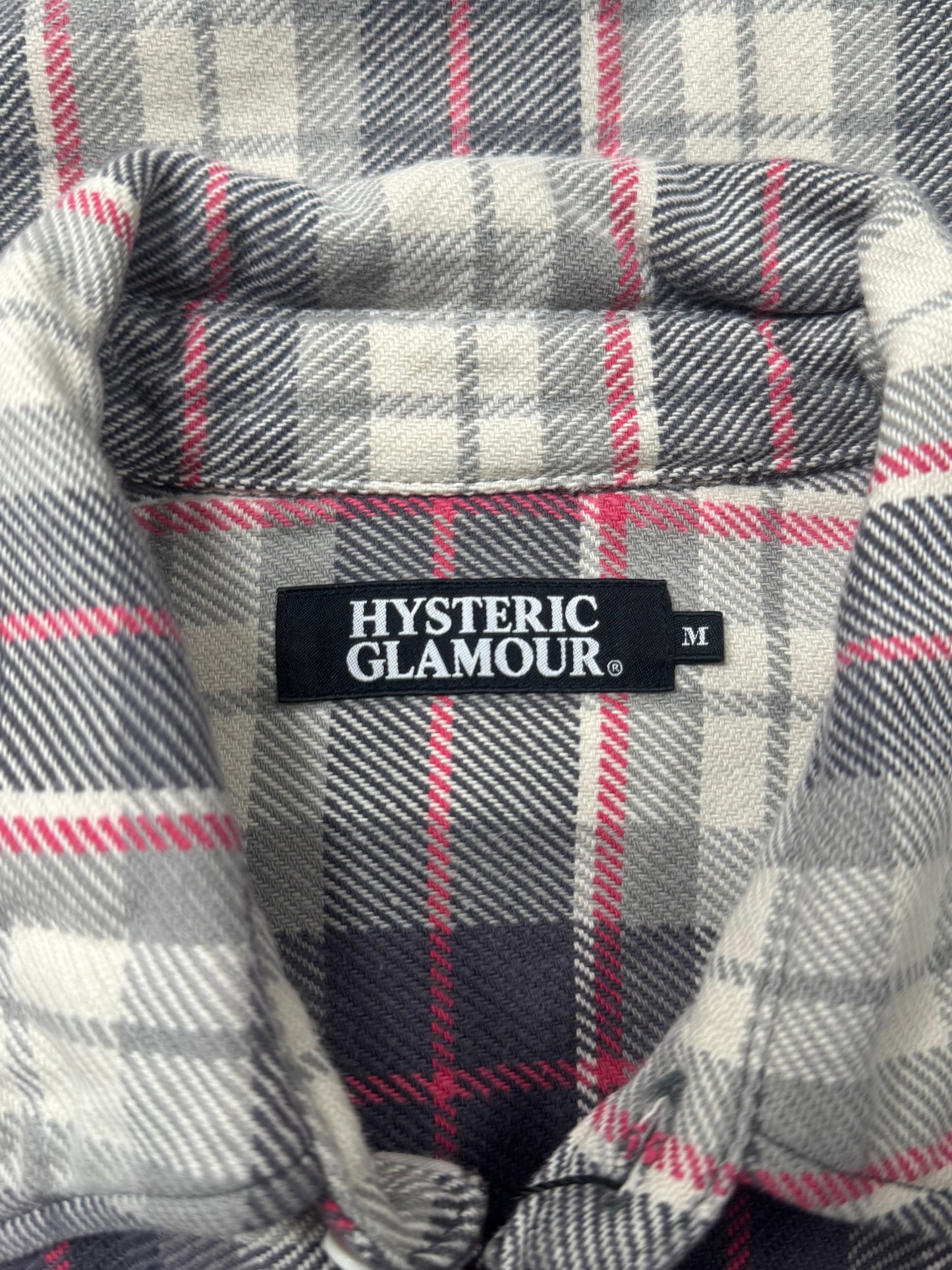 Hysteric Glamour Plaid Button Snap Flannel