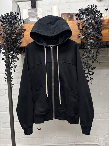 AW2022 Rick Owens ‘Strobe’ Jersey Cotton ‘Windbreaker’ Zip-Up Hoodie