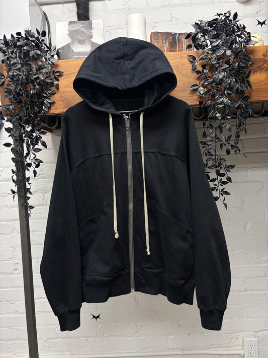 AW2022 Rick Owens ‘Strobe’ Jersey Cotton ‘Windbreaker’ Zip-Up Hoodie