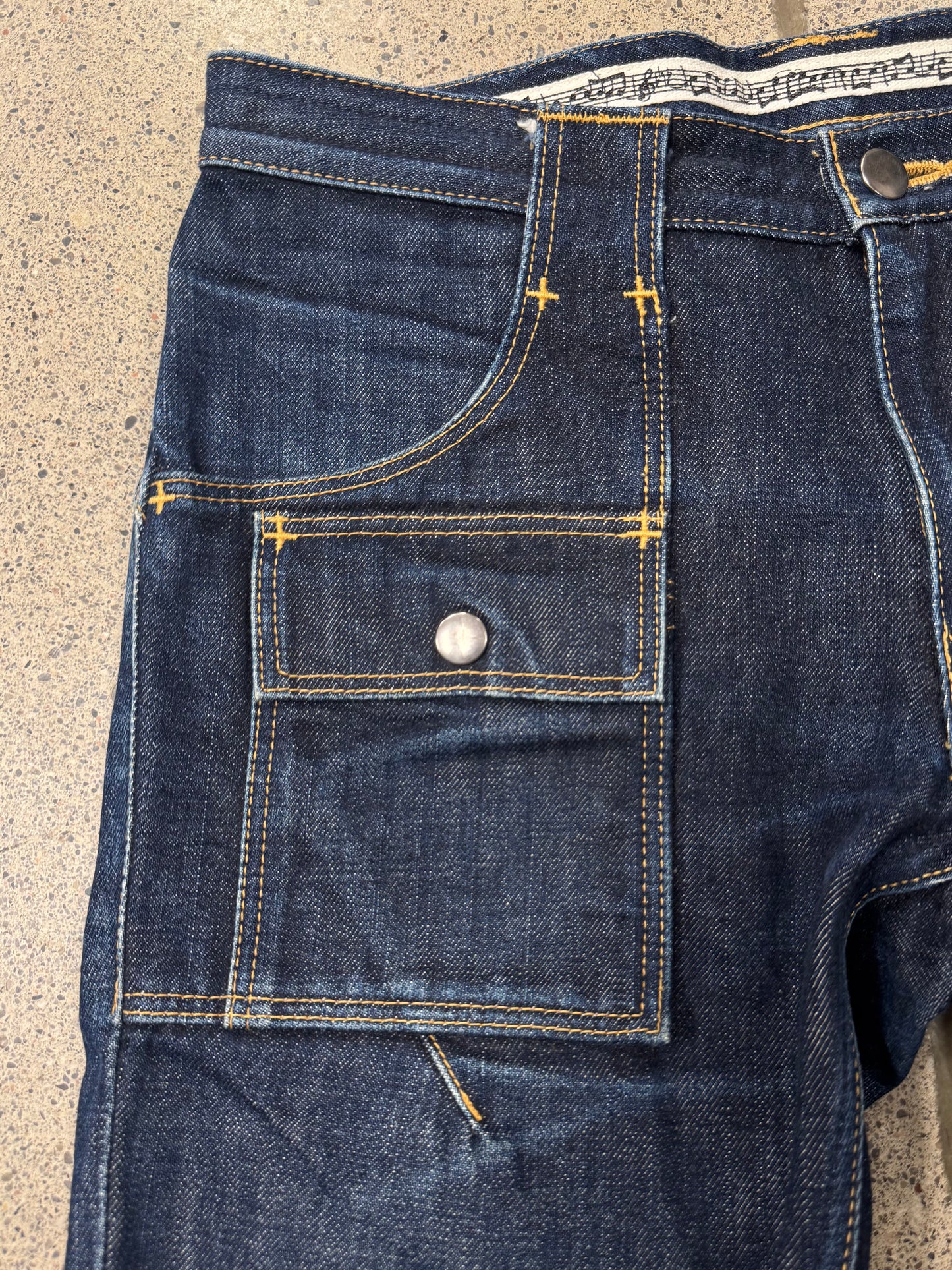 Number (N)ine ‘Square Pocket’ Crying Heart Denim