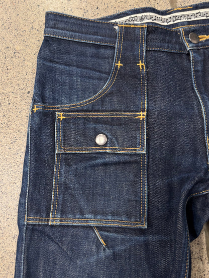 Number (N)ine ‘Square Pocket’ Crying Heart Denim