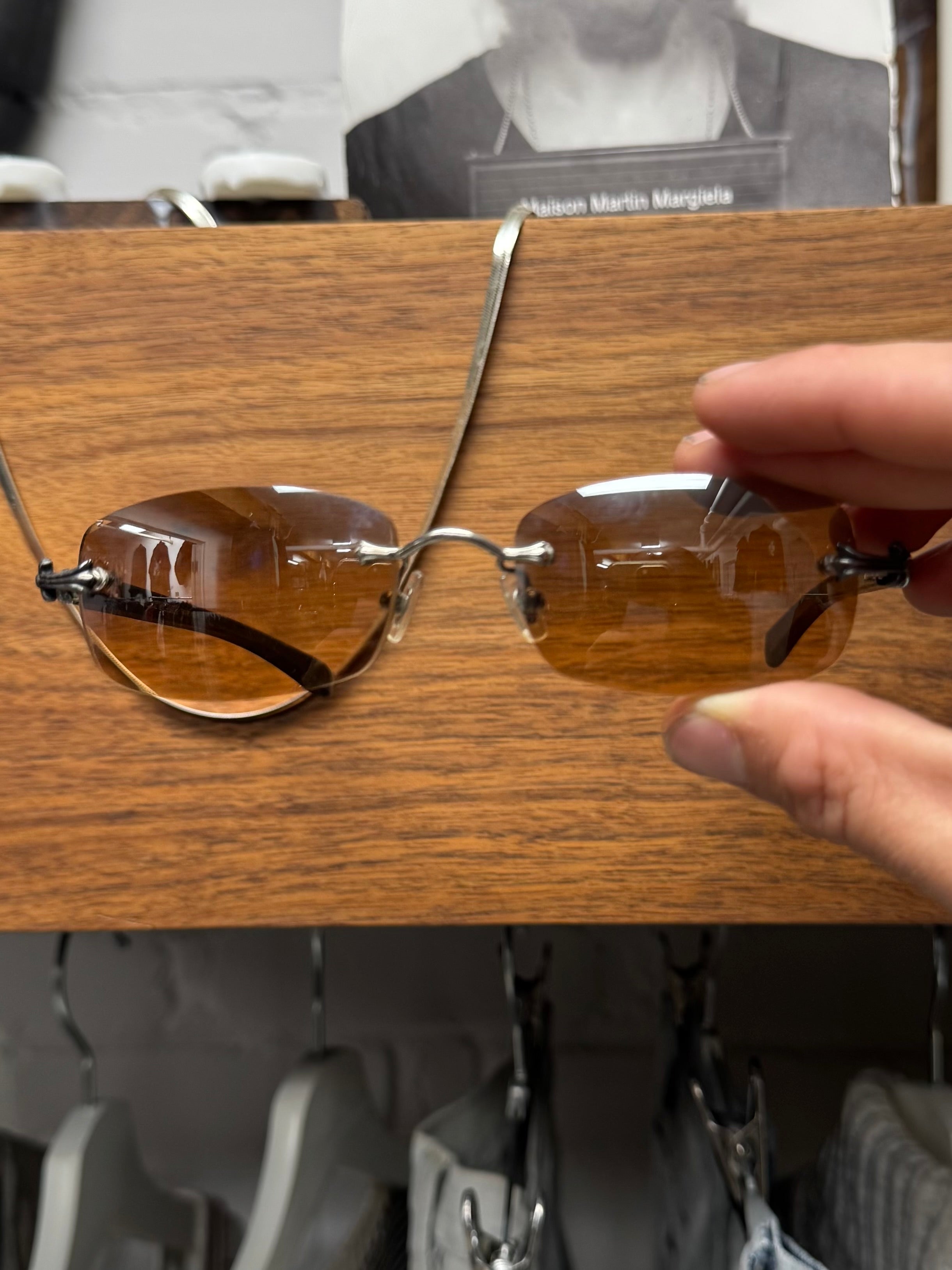 Chrome Hearts Ebony Wood 'Cherry B' Square Shape Sunglasses – Alex