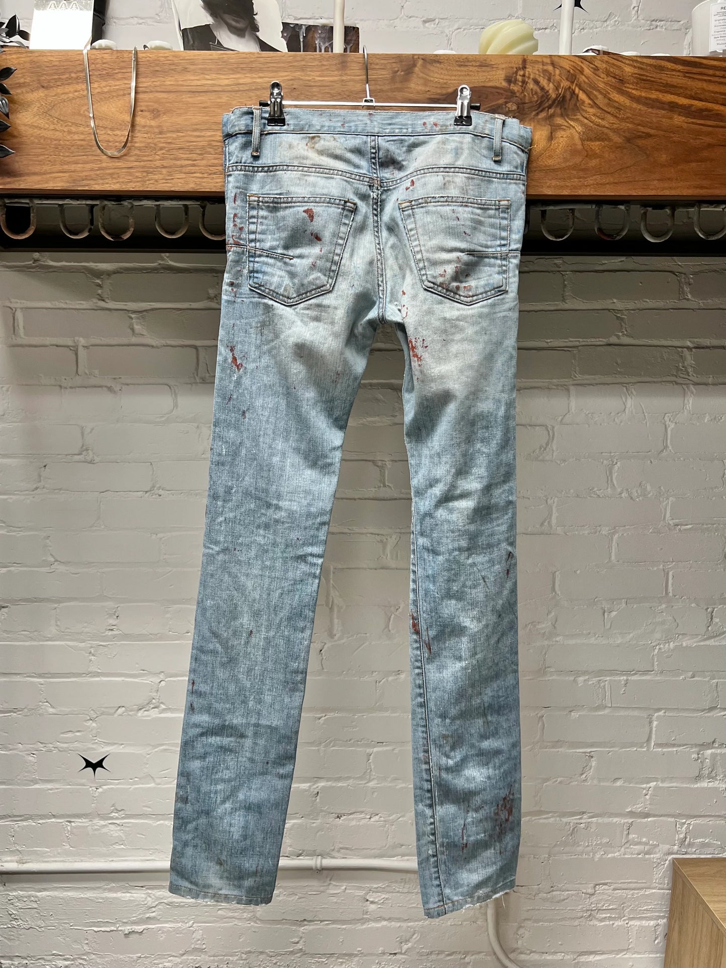 SS2010 Dior Homme ‘Wildcat’ Blood Stain Denim