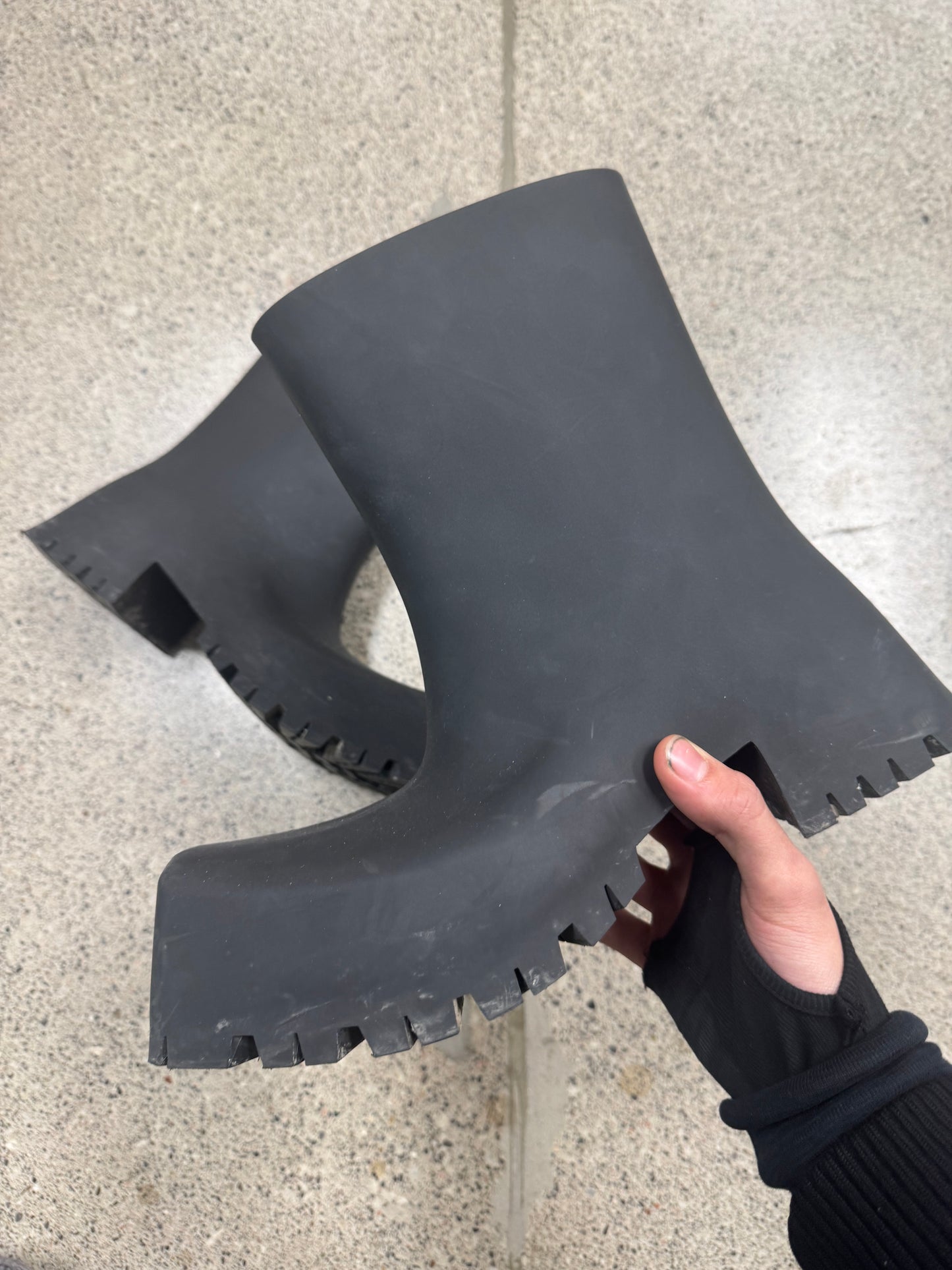 Balenciaga ‘Trooper’ Black Combat Boots