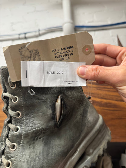 1/5 Carol Christian Poell AM/2694P Prosthetic ‘CUBS’ Horse Leather Drip Sole Boots