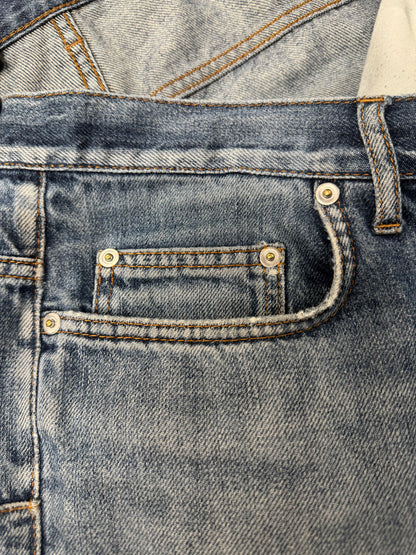 Dior Homme Light Wash Blue Faded Skinny Denim