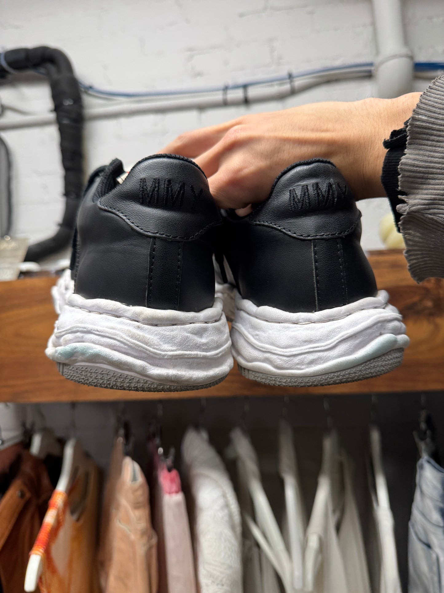 Mihara Yasuhiro ‘Melted’ Leather Low Top Sneakers