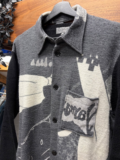 AW2007 Yohji Yamamoto x Shotaro Ishinomori ‘Cyborg 009’ Wool Knit Polo
