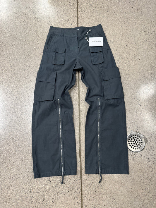 Acne Studios ‘Patessa’ Black Rip-Stop Cargo Pants