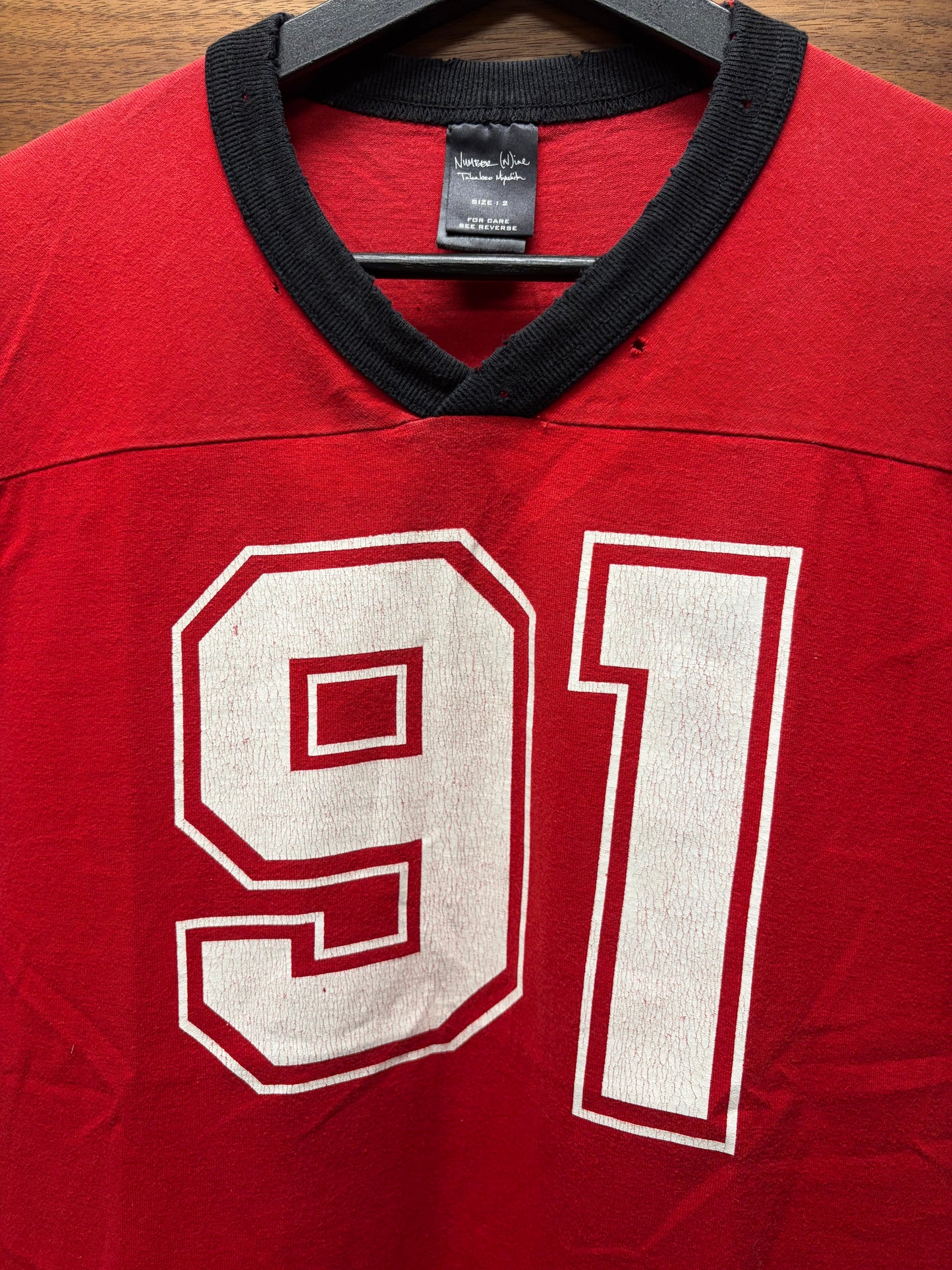 SS2006 Number (N)ine ‘Welcome to the Shadows’ Axl Rose Jersey Short Sleeve Shirt