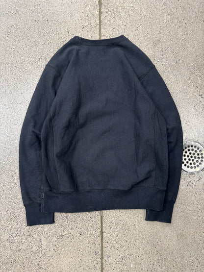 Supreme Black/Black Box Logo Crewneck Sweatshirt
