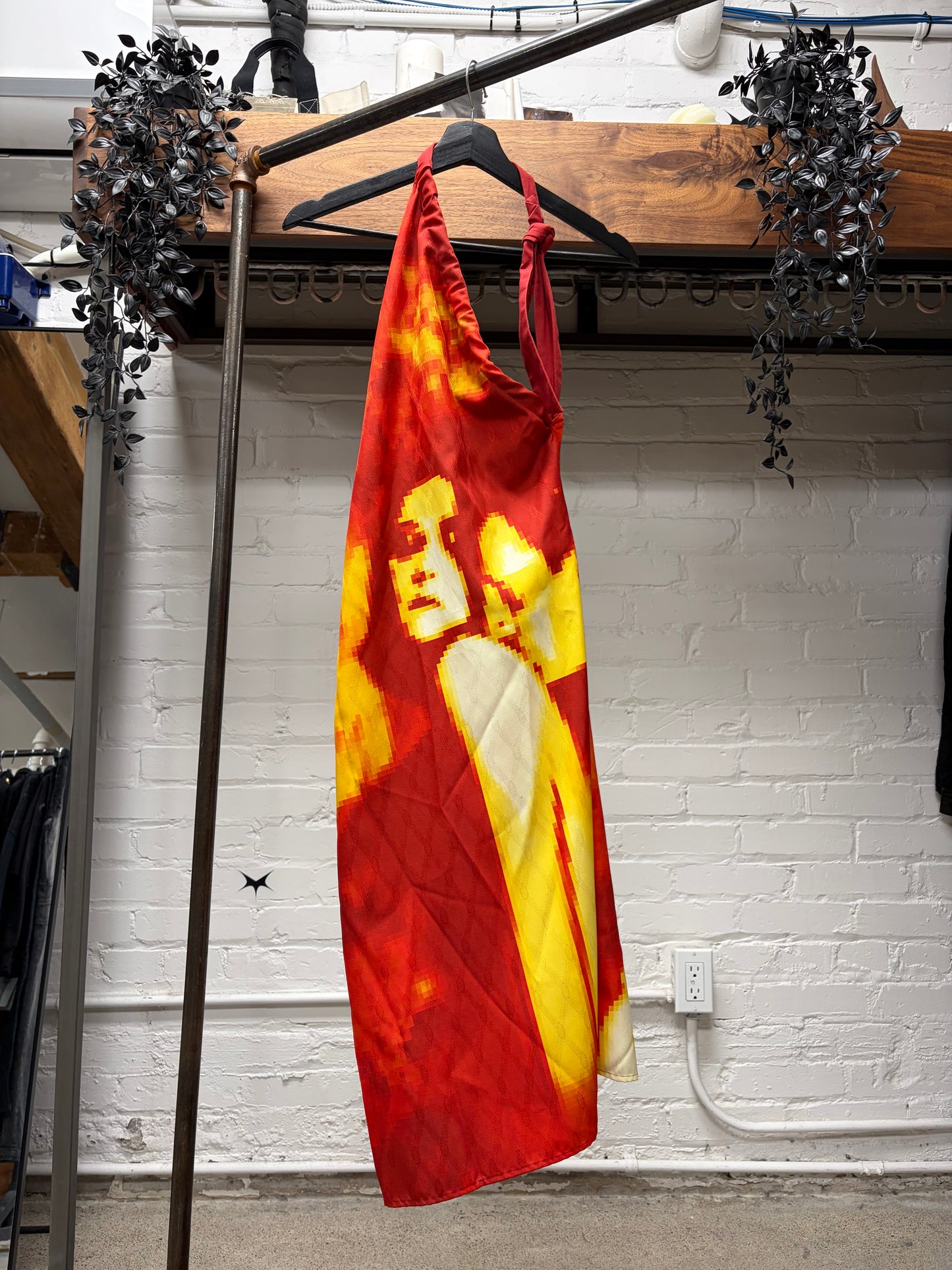 AW1998 Jean Paul Gaultier ‘Vampire’ Pixelated Print Dress