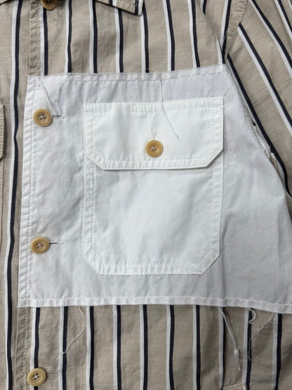 SS2019 Maison Margiela ‘Pinstripe’ Cotton Trucker Jacket