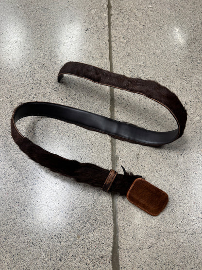 AW2017 Prada ‘Pony-Hair’ Two Tone Cowhide Belt