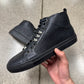Balenciaga ‘Arena’ Black Leather ‘Hiking Lace’ High Top Sneakers