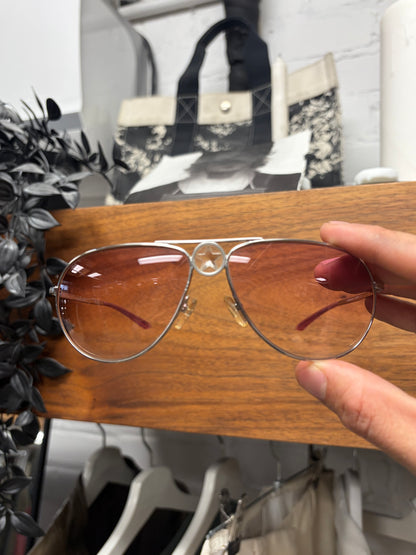 Vintage Dior by John Galliano ‘Hippy 1’ Pink Tinted Star Aviator Sunglasses