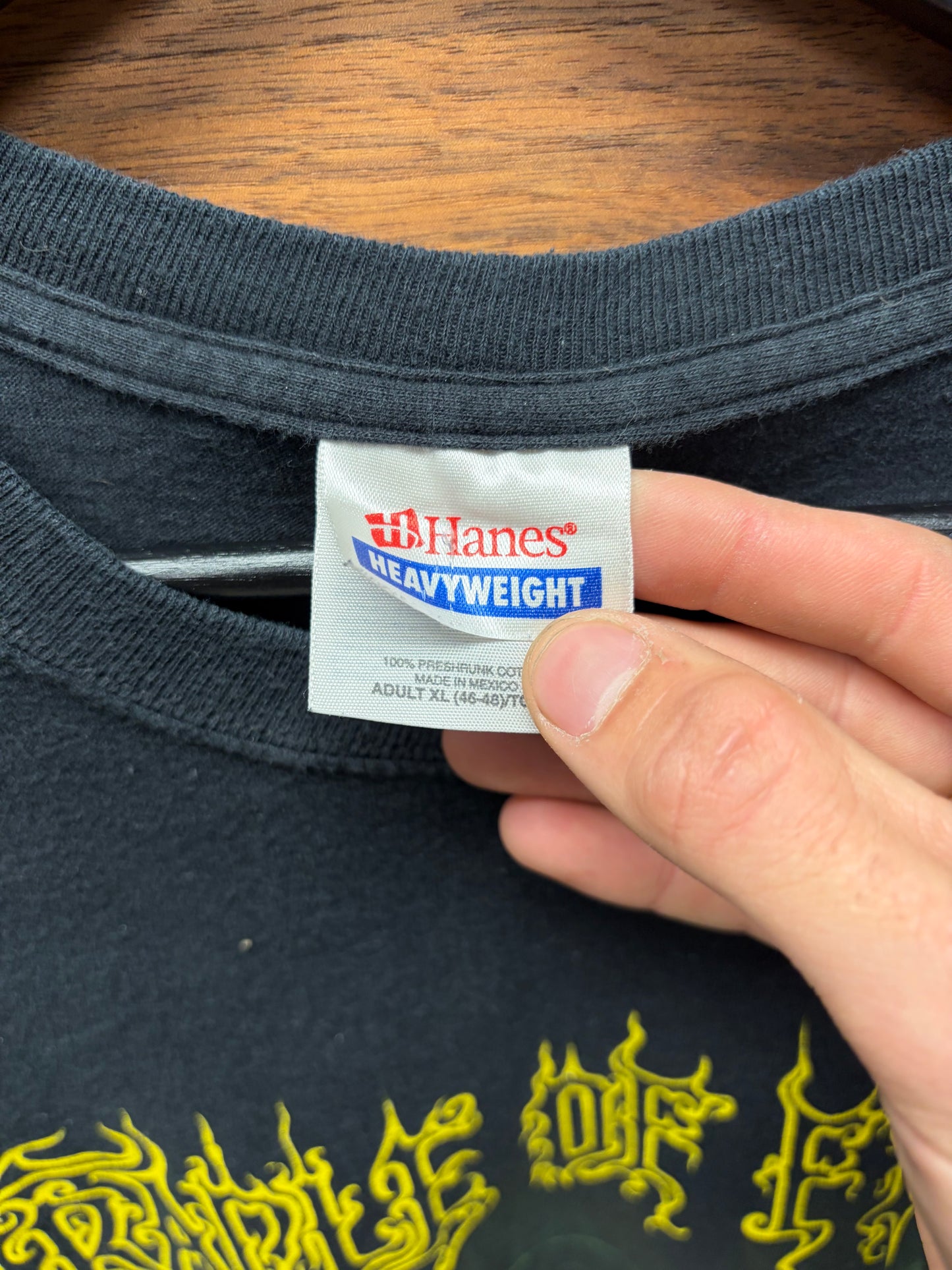 Vintage 2007 Cradle of Filth ‘Tournography’ Faded Black Band T-Shirt