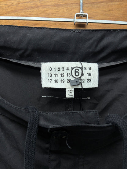 2024 Maison Margiela Lightweight Black ‘Parachute’ Wide Leg Pants