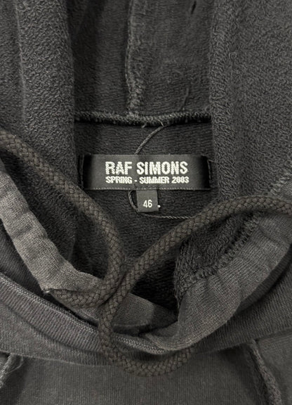 SS2003 Raf Simons ‘Consumed’ Short Sleeve Cutoff Hoodie