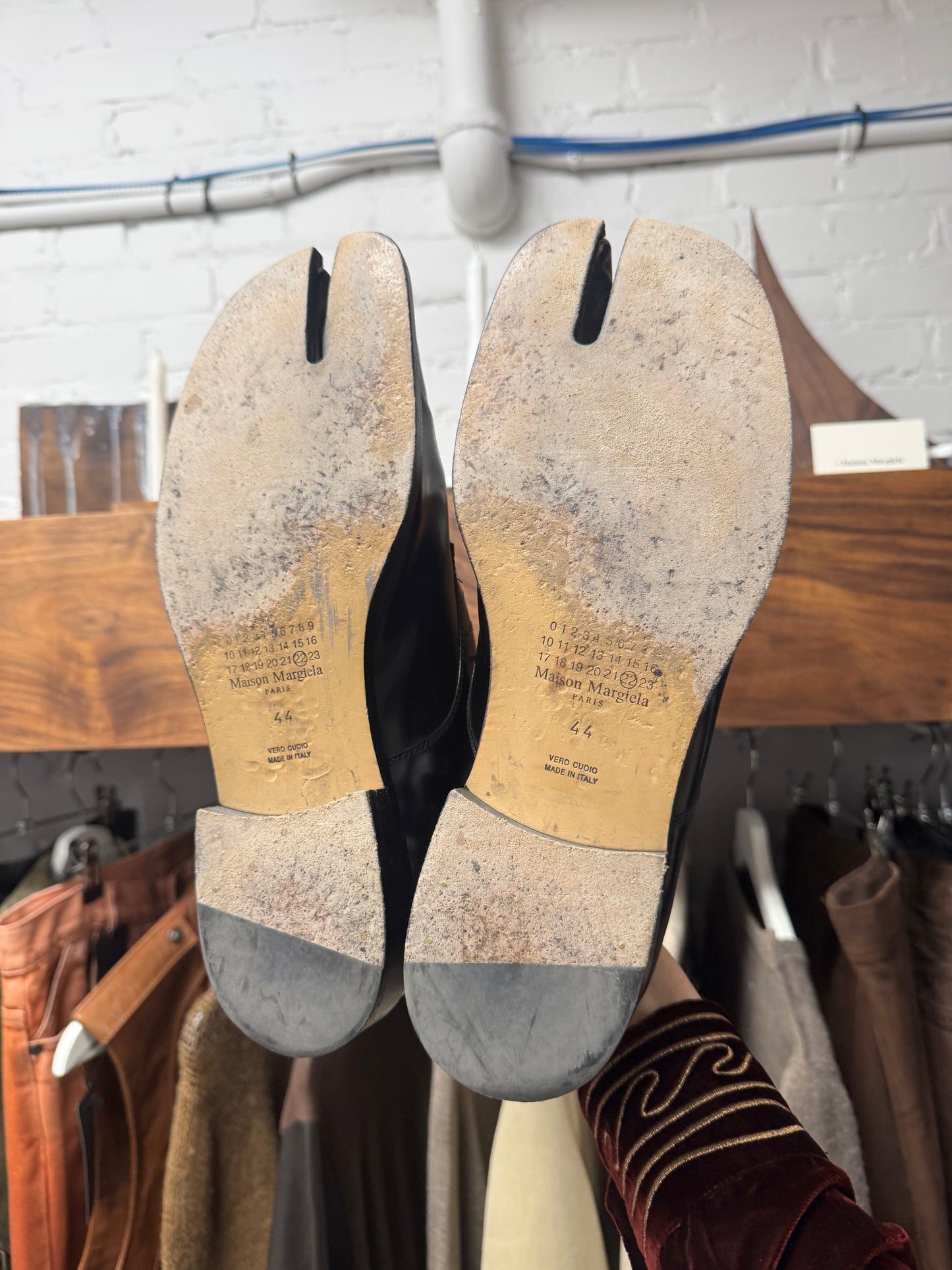 Maison Margiela ‘Tabi’ Split Toe Leather Derbies