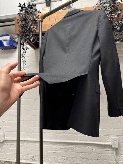 AW1996 Carol Christian Poell ‘0098’ Black ‘Tuxedo Slit’ Wool Blazer