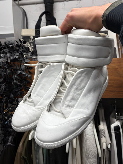 Maison Margiela ‘Future’ White Leather High Top Sneakers