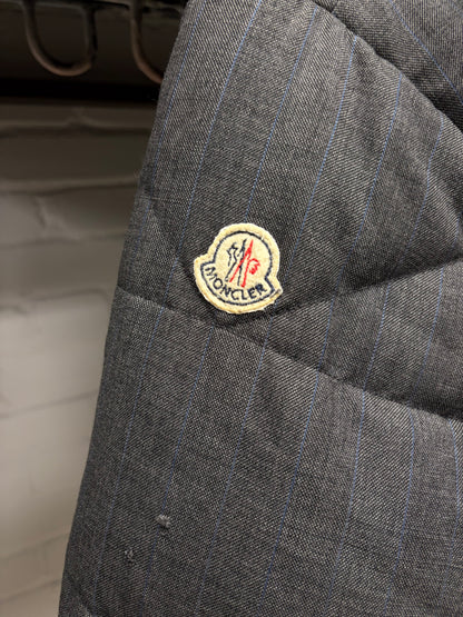 2004 Junya Watanabe x Moncler Grey Plaid Down Filled Puffer Jacket