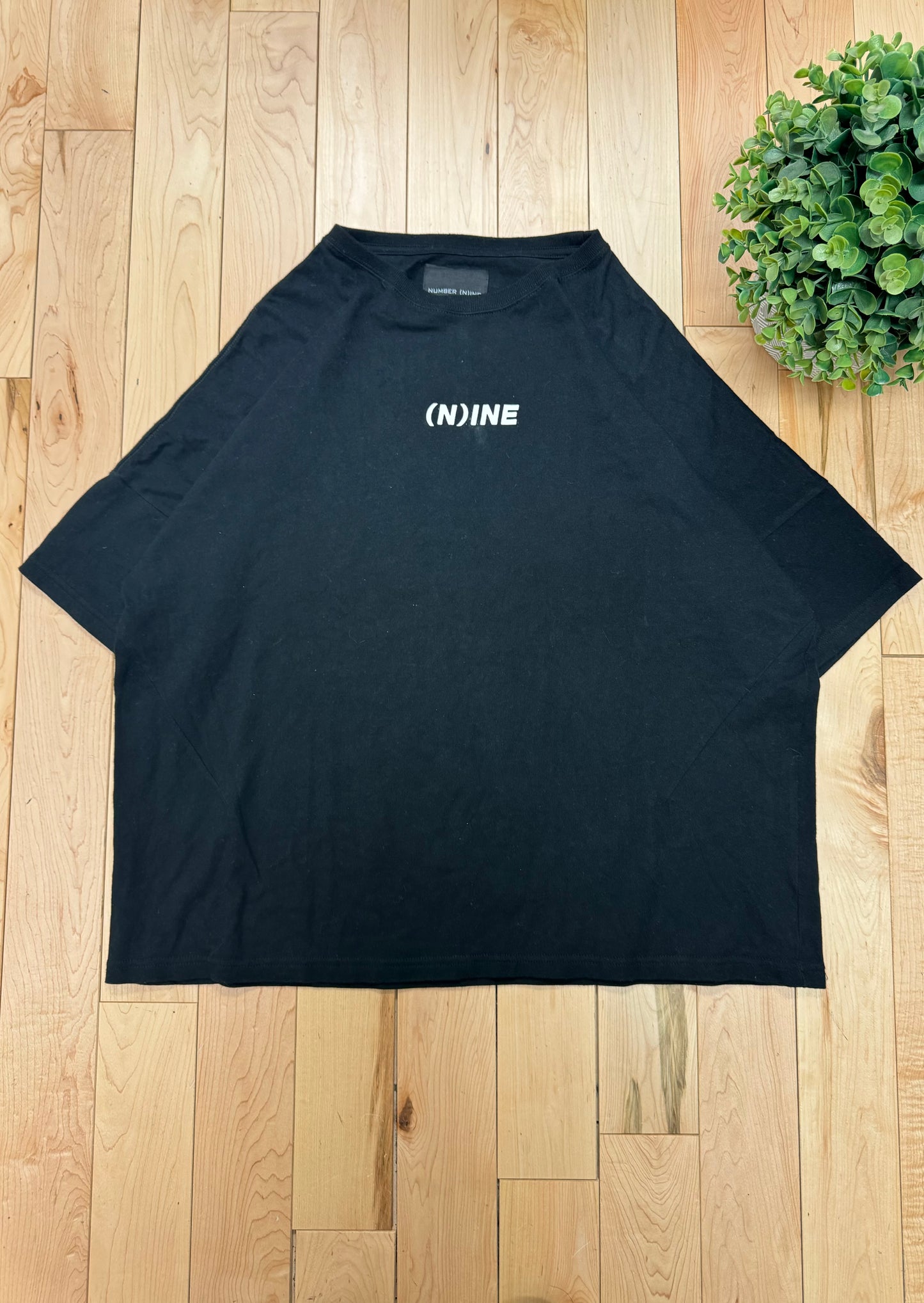 Number (N)ine Chest Logo Black T-Shirt