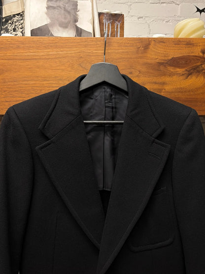 Vintage Gucci ‘Sharp Lapel’ Black Cotton Tailored Blazer
