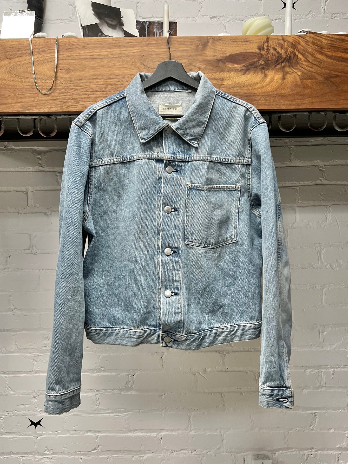Vintage Helmut Lang ‘Light Wash’ Blue Denim Trucker Jacket