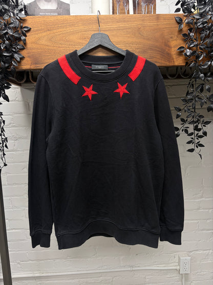 AW2012 Givenchy by Ricardo Tisci ‘Stars’ Black/Red Pullover Sweatshirt