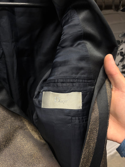 AW2008 Dior Homme ‘Lumiere du Nord’ Iridescent Gold Tuxedo Blazer