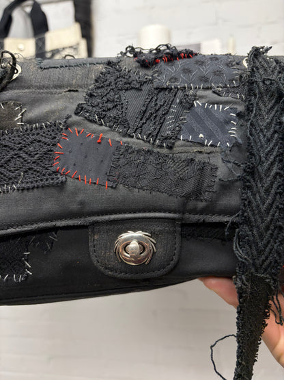 SS2003 Undercover ‘Scab’ Chanel ‘Boy Bag’ Style Patch Repaired Purse