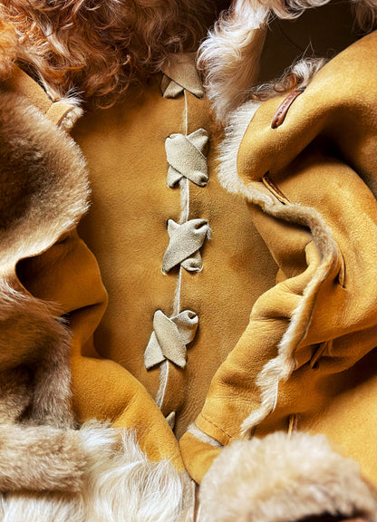 Early 2000’s Dolce & Gabbana ‘Sheepskin Fur’ Raw Hide Leather Jacket