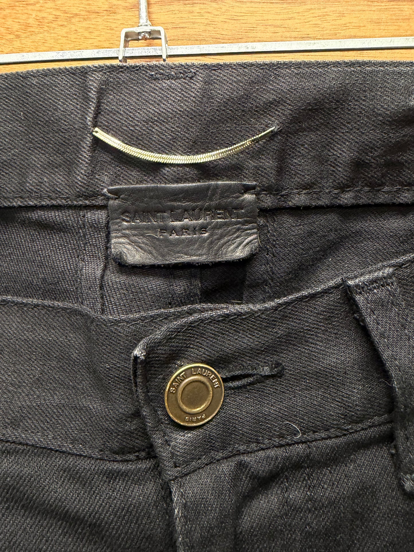2013 Saint Laurent by Hedi Slimane ‘D02’ Black Skinny Jeans
