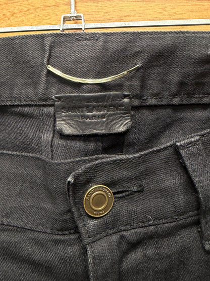 2013 Saint Laurent by Hedi Slimane ‘D02’ Black Skinny Jeans
