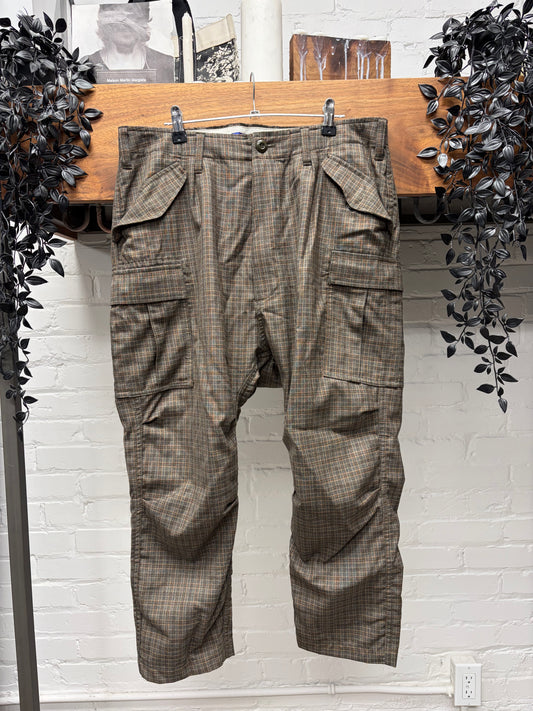 2018 Junya Watanabe Relaxed Fit Wool Blend Cropped Cargo Trousers