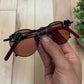 Jean Paul Gaultier Steampunk Red Tinted Sunglasses