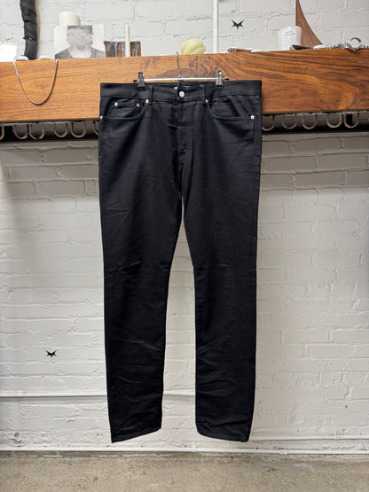 Givenchy Leather Pocket Black Skinny Jeans