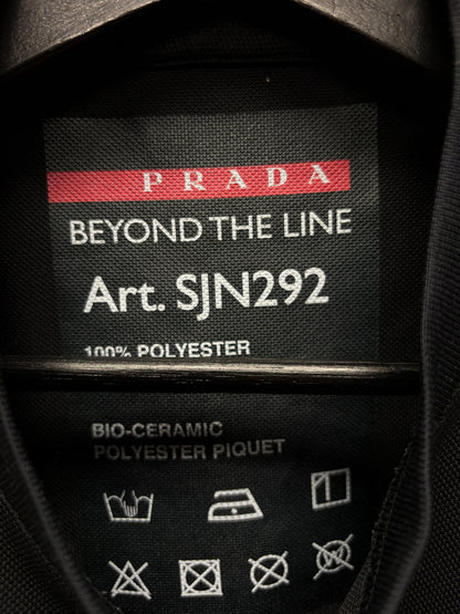 Prada Sport Black Linea Rossa ‘Tape Seam’ T-Shirt
